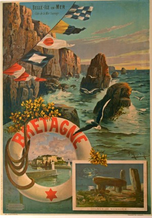 Bretagne Vintage Travel Poster